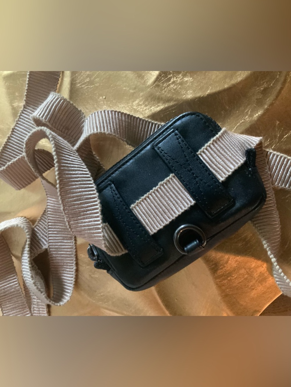 Coach mini black wristlet
